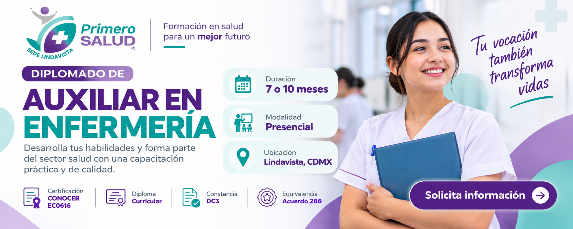 Diplomado de Auxiliar en Enfermería Diplomado de Auxiliar en Enfermería